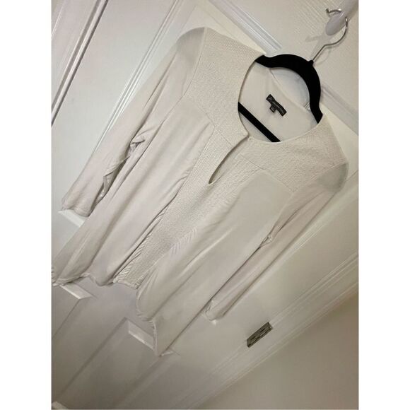 Adrianna Papell women’s medium white 3/4 sleeve blouse - Picture 1 of 7